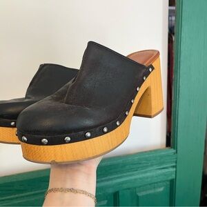 Black Clogs with rivets